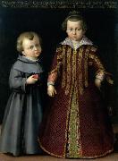 Cristofano Allori, Portrait of Francesco and Caterina Medici
